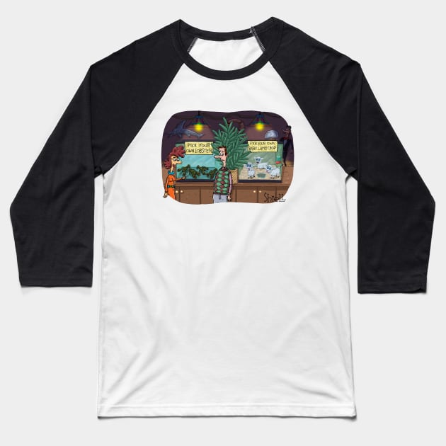 Baby Lamb Chops Baseball T-Shirt by macccc8